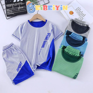 Beibeiyin bộ đồng phục bóng rổ phối lưới thoáng khí nhanh khô dành cho bé trai và bé gái