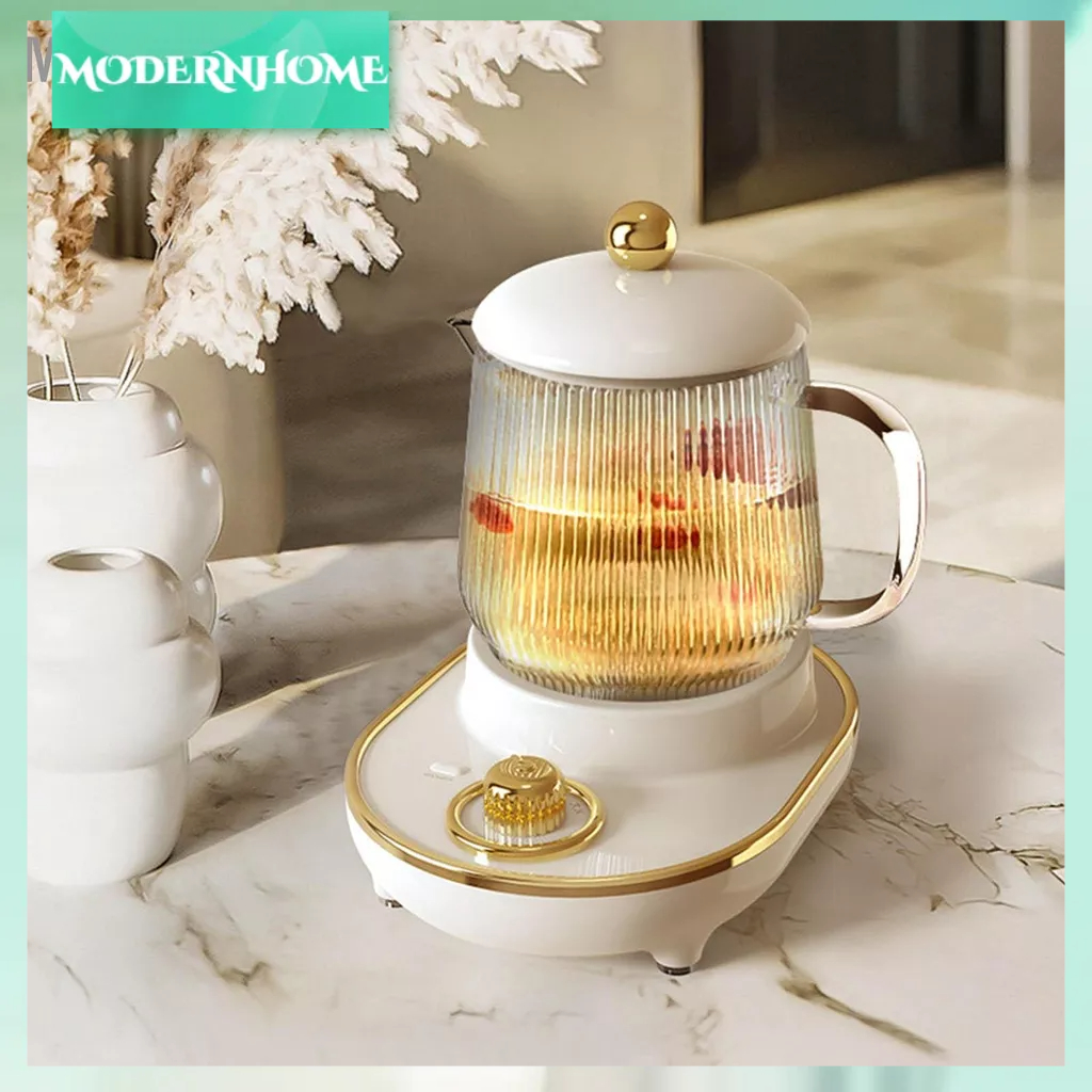 ModernHome Sức Khỏe Nồi Thép Không Gỉ Kính Đa Năng Điện Mini Ấm Siêu Tốc Cho Gia Đình Và Văn Phòng