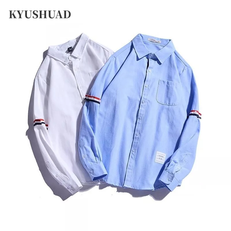 Áo sơ mi KYUSHUAD tay dài vải oxford thời trang mùa thu cho cặp đôi