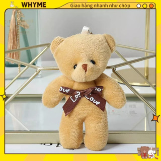 Thú nhồi bông gấu bông gấu teddy móc khóa 11cm whyme