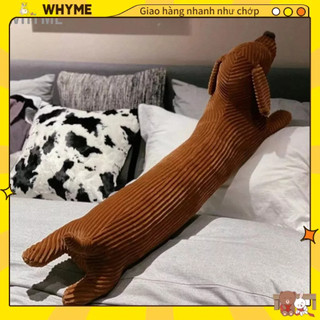 Thú Nhồi Bông Gấu bông Chó Dachshun gối tựa lưng, Chó Gối ôm nhồi bông hình chú chó đáng 110CM WHYME