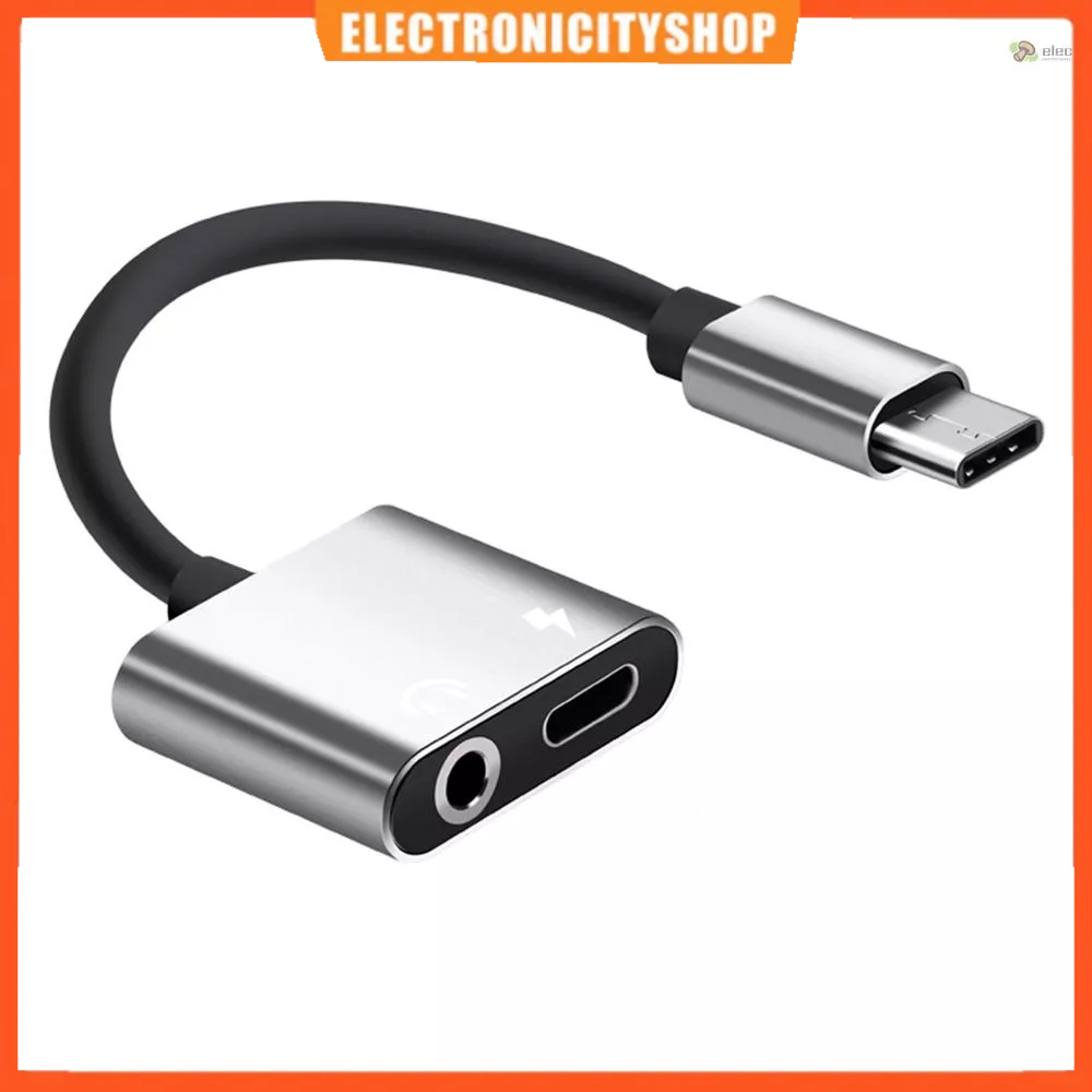 Đầu Chuyển Đổi Âm Thanh Type-C 2 Trong 1 Giắc Cắm Sạc / Tai Nghe 3.5mm Tương Thích Với Letv 2 Xiaomi Huawei