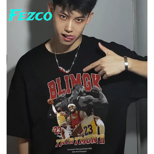 Áo Thun Tay Ngắn Dáng Rộng Phong Cách hip hop Âu Mỹ Thời Trang Cho Nam Và Nữ