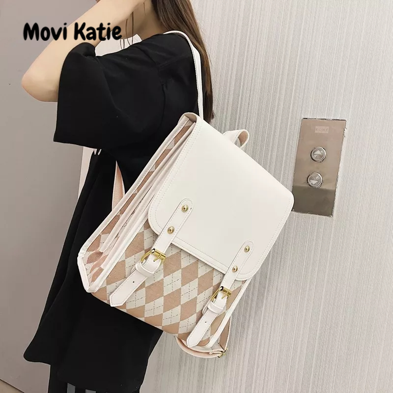 Movi Katie Balo Cỡ Lớn Phối Màu Tương Phản Phong Cách Hàn Quốc Thời Trang Cho Nữ