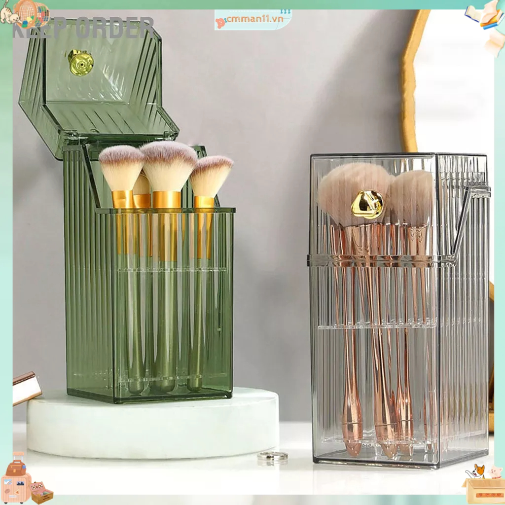 Keep order Hộp Cọ Mỹ Phẩm Bảo Quản Trang Điểm Sang Trọng Tổ Chức Ánh Sáng Lưu Trữ Cao Cấp Để Bàn Bút Kẻ Lông Mày Phấn Má Hồng Giá Đỡ cmman11.vn