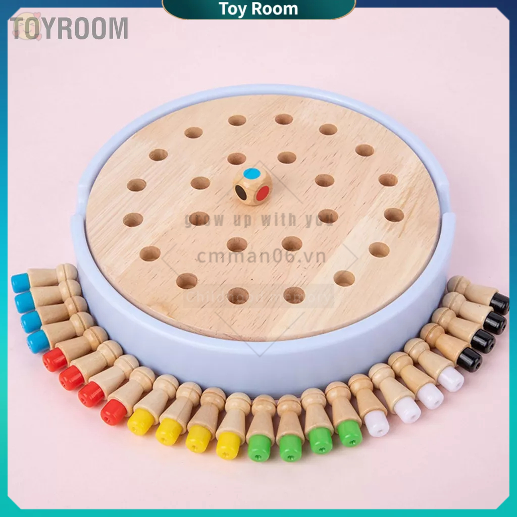 Có Thể Bán Buôn Bộ Nhớ Trận Đấu Dính Cờ Vua Bằng Gỗ Màu Bảng Giáo Dục Sớm Trí Thông Minh Phát Triển Logic Đồ Chơi Toyroom Hàng Giao Ngay