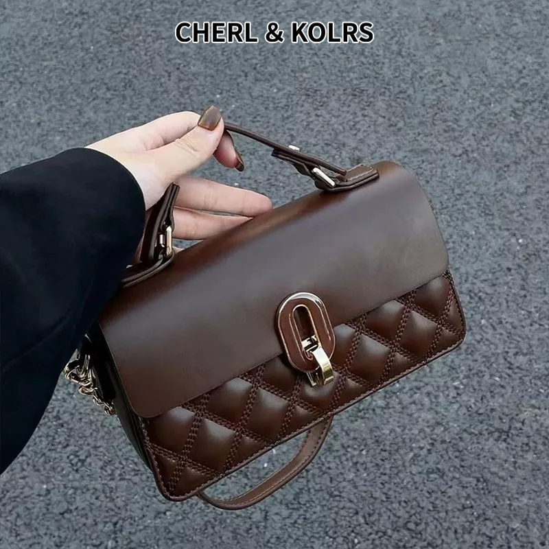 Túi Xách CHERLKOLRS Phong Cách retro Thời Trang Cao Cấp Cho Nữ