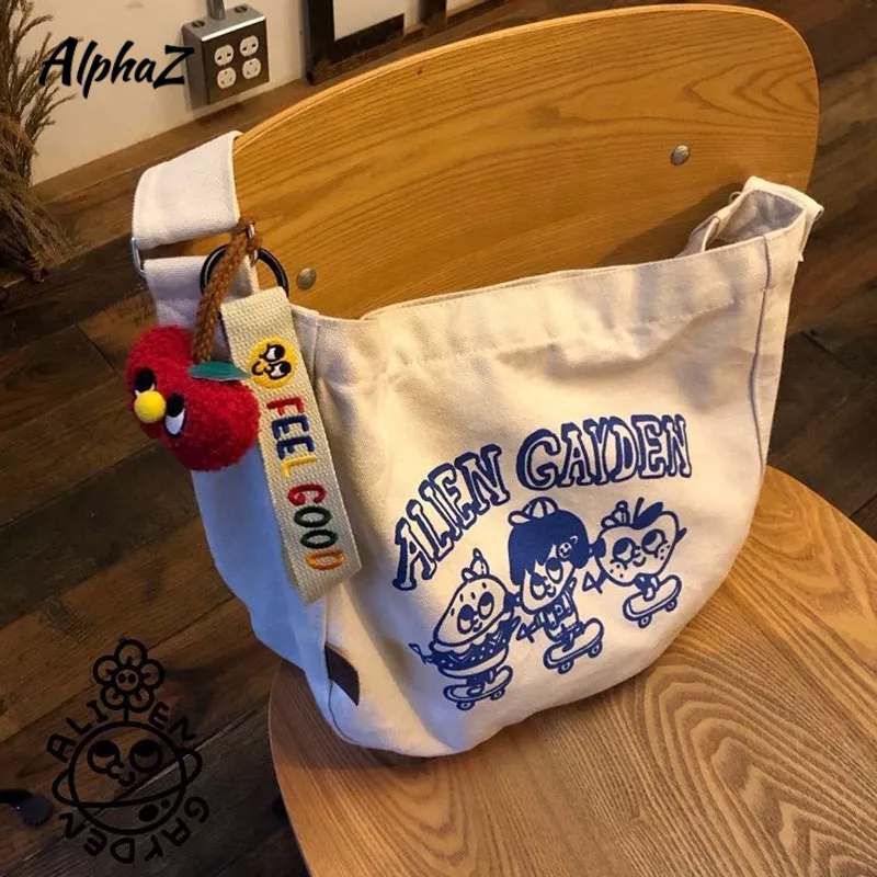 Túi Xách canvas Sức Chứa Lớn Phong Cách Hàn Quốc Dễ Thương Cho Học Sinh