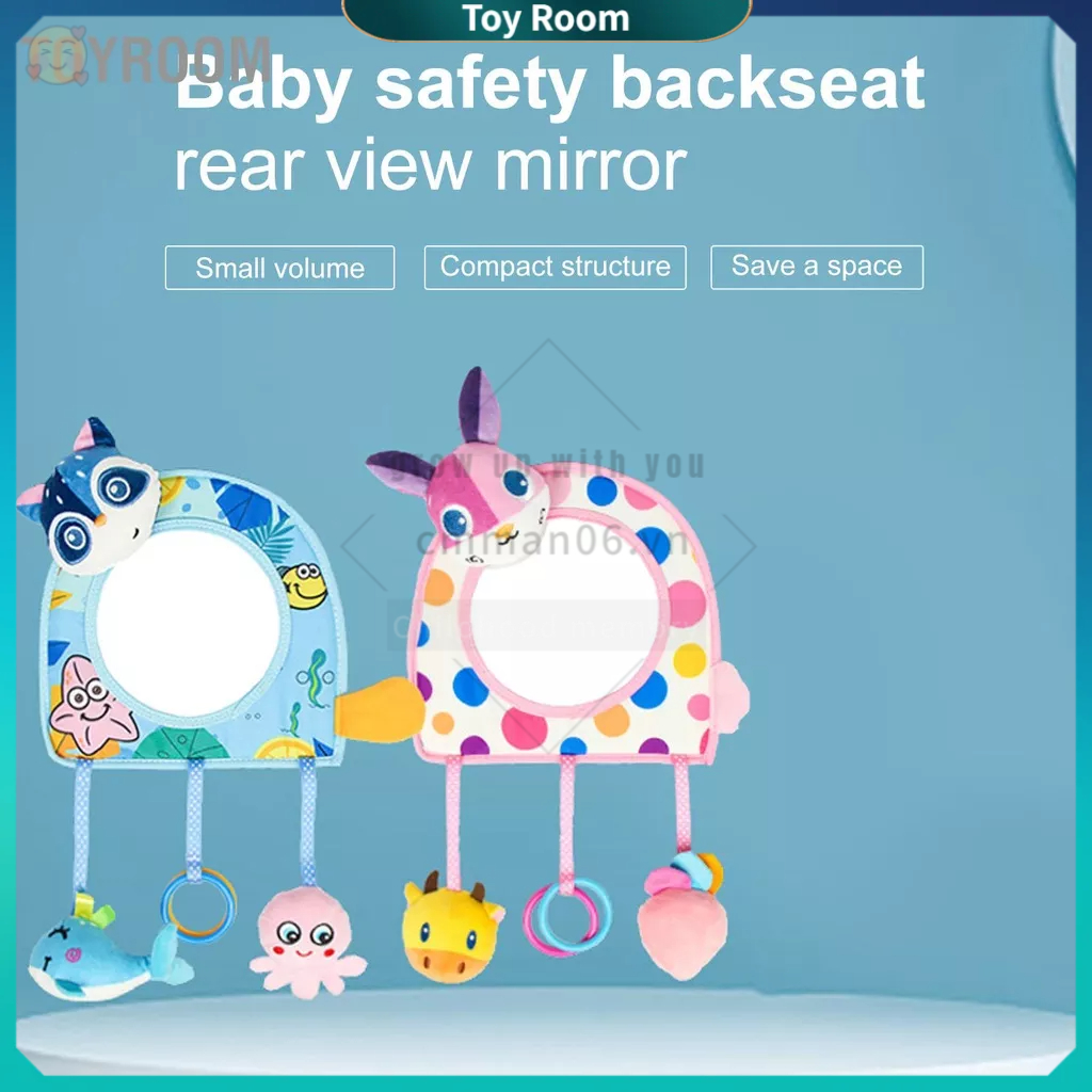 Có thể bán buôn Phía Sau Xe Gương Cho Bé Rộng Clear View Hoạt Hình Ghế Ô Tô Có Treo Đồ Chơi Du Lịch ToyRoom Hàng giao ngay