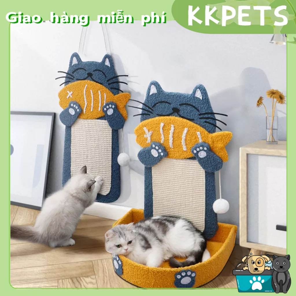 KKPETS Cat Scratcher Sisal Mài Móng Vuốt Mèo Dễ Thương Scratch Pad Đồ Chơi cho Dùng Cho Con