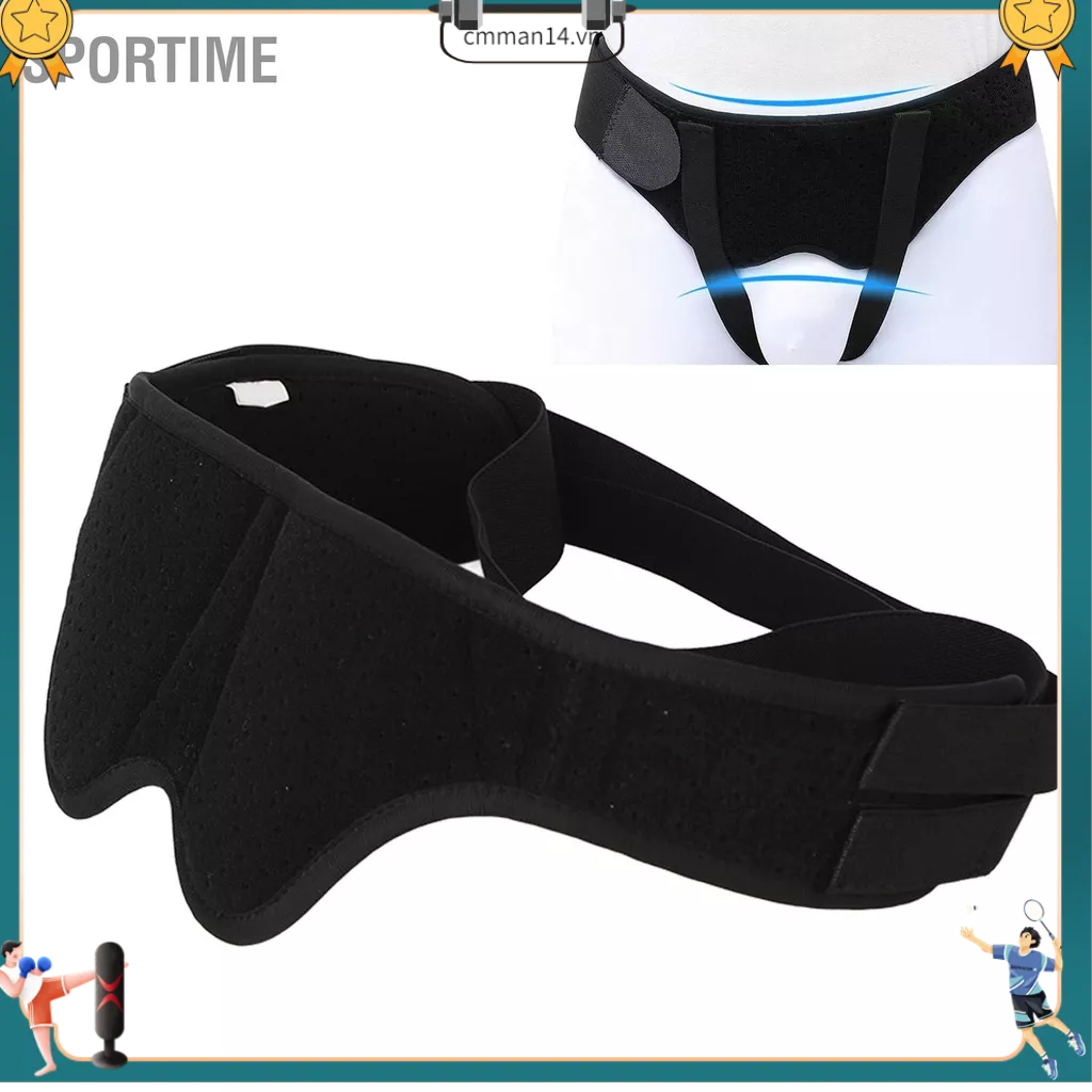 Sportime Thoát Vị Đai Nam Nữ Bẹn Hỗ Trợ Giàn Nén Cố Định Dây Đeo Với Gel Lạnh Nóng Miếng Lót