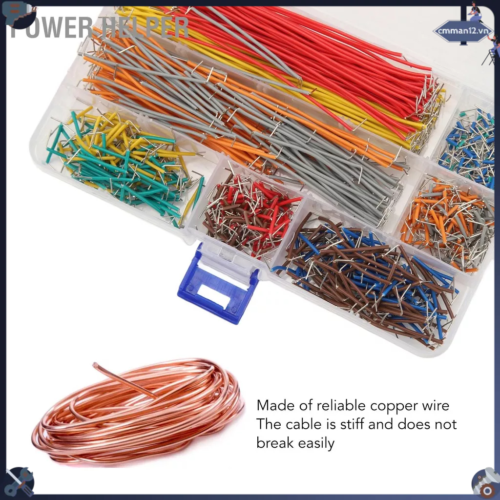 Power Helper Dây nhảy Breadboard 840 CÁI kết nối linh hoạt với Hộp lưu trữ cmman12.vn