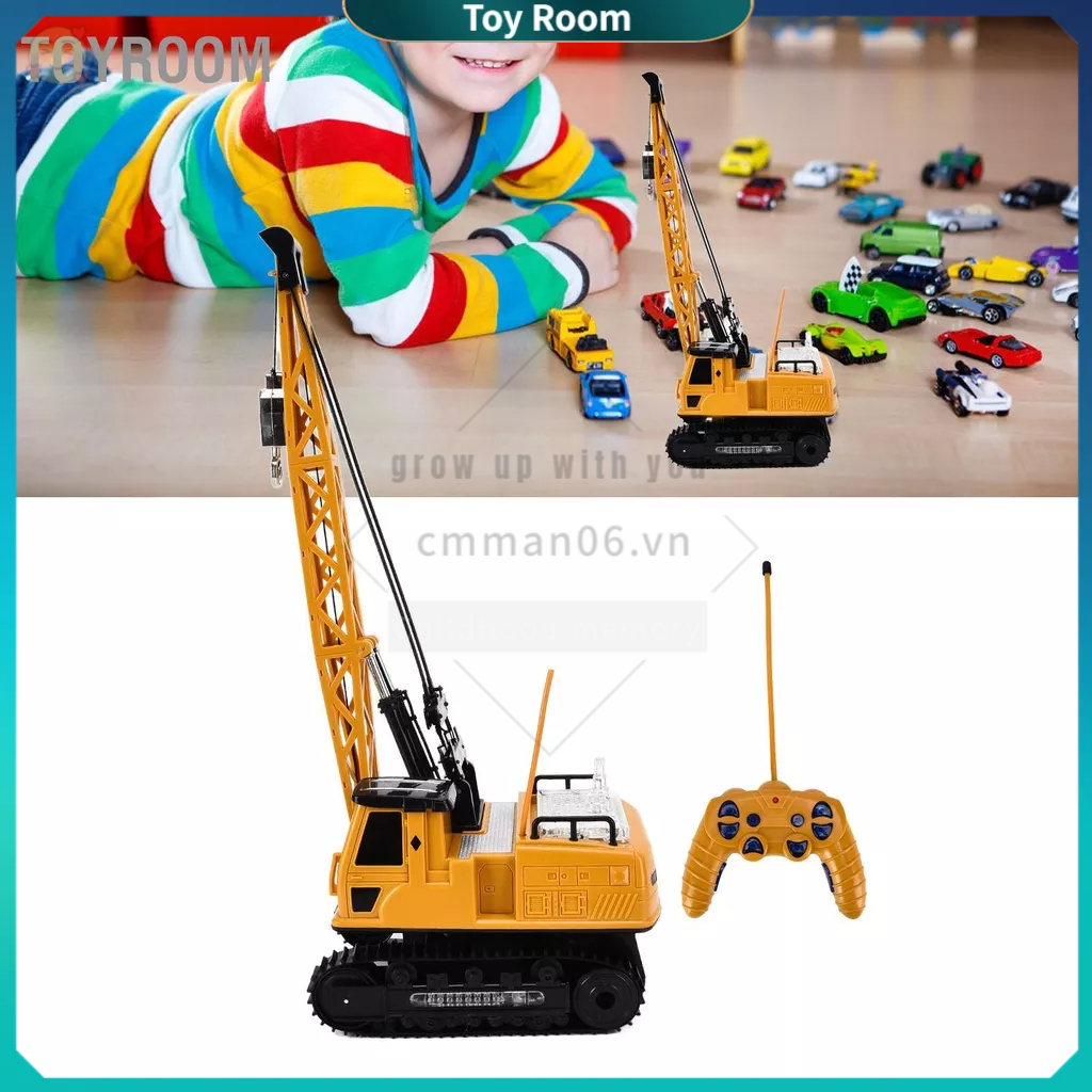 Có thể bán buôn Xe Tải Cần Cẩu Tháp 12 Kênh Có Đèn 7 Màu Kỹ Thuật Âm Nhạc Đồ Chơi Ô Tô Điều Khiển Từ Xa Cho Bé Trai ToyRoom Hàng giao ngay