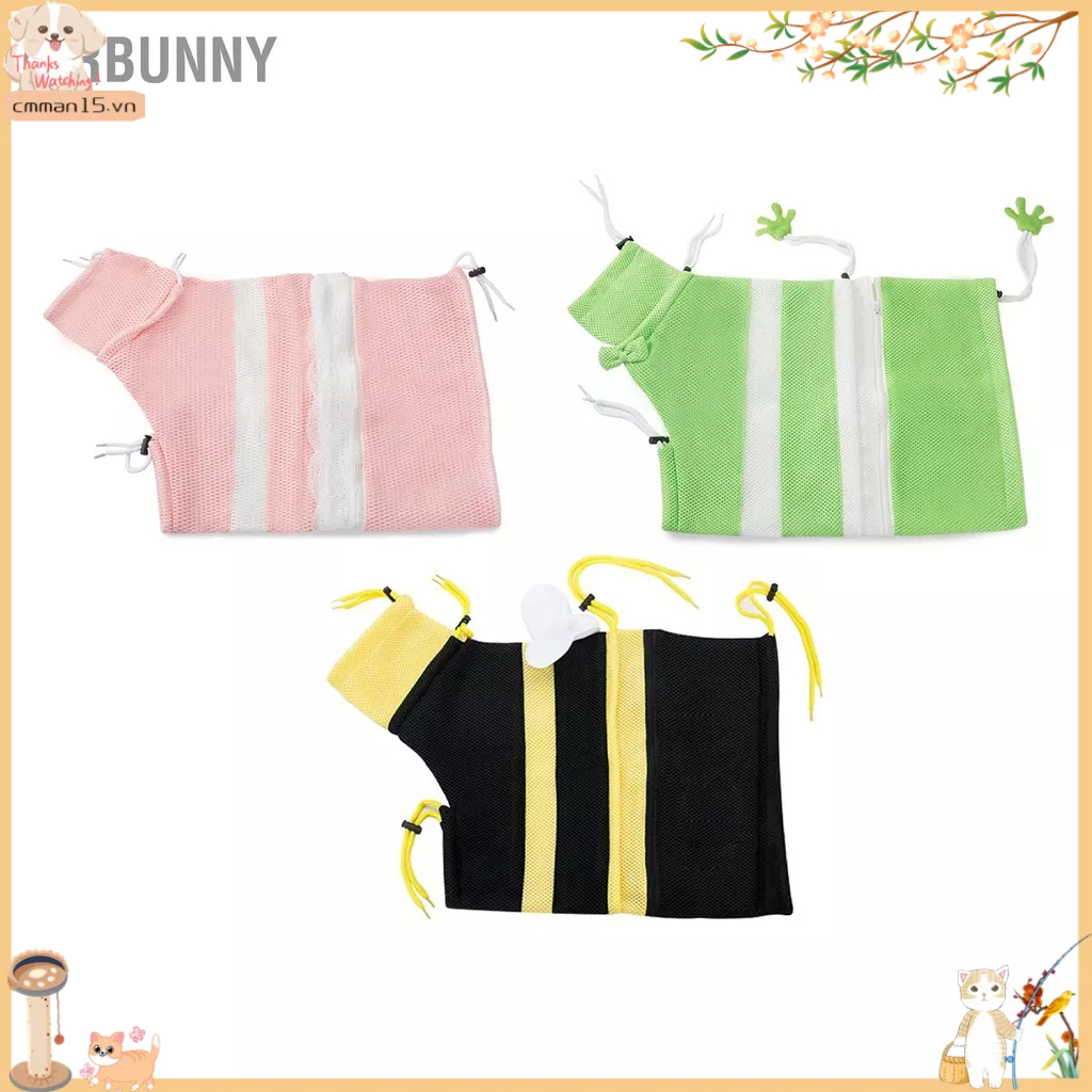 Mrbunny Túi Tắm Cho Mèo Đa Năng Chống Trầy Xước Vải 3 Lớp Có Thể Tháo Rời Đồ Dùng Chải Lông
