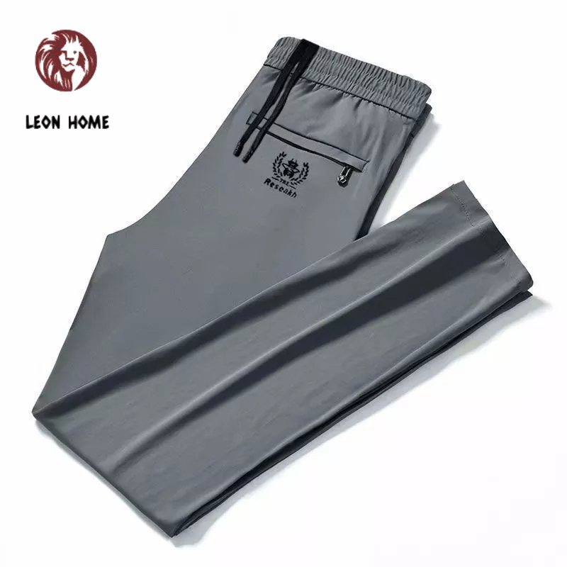 LEON HOME Quần Tây Ống Đứng Dáng Rộng Phong Cách Hàn Quốc Thời Trang Xuân Hè Cho Nam