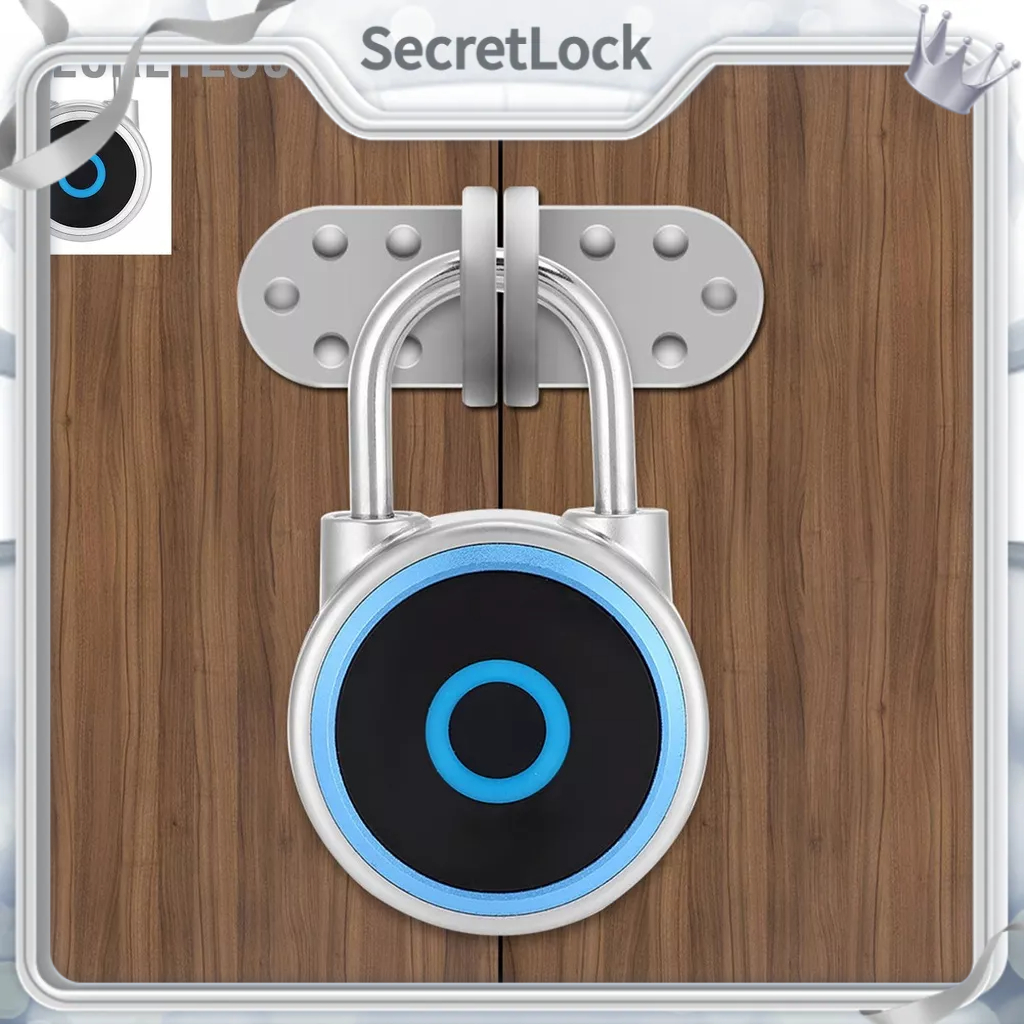 SecretLock Ổ khóa vân tay Trí tuệ nhân tạo Sạc USB ủy quyền từ xa Mở thông minh chống nước