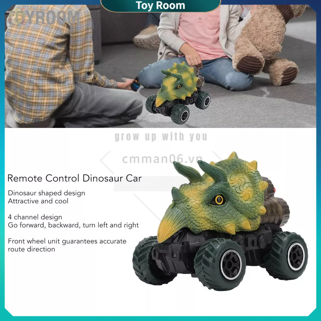 ToyRoom Xe điều khiển từ xa Khủng long trẻ em Di chuyển về phía trước Lùi Rẽ trái phải RC đồ chơi