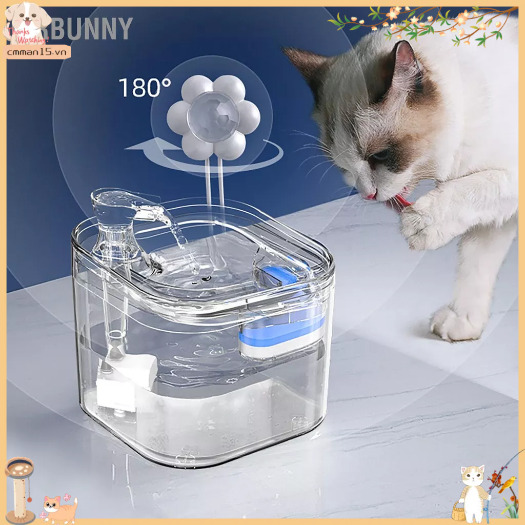 Mrbunny Đài phun nước cho mèo Lọc tuần hoàn tự động thông minh thú cưng yên tĩnh Thú Chó