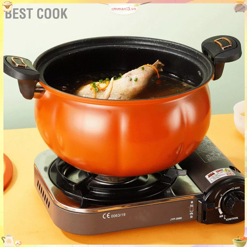 Best cook Nồi Áp Suất Micro Bí Ngô Chống Dính Đa Năng Canh Bếp Gas Dụng Cụ Nhà Có Nắp Kính