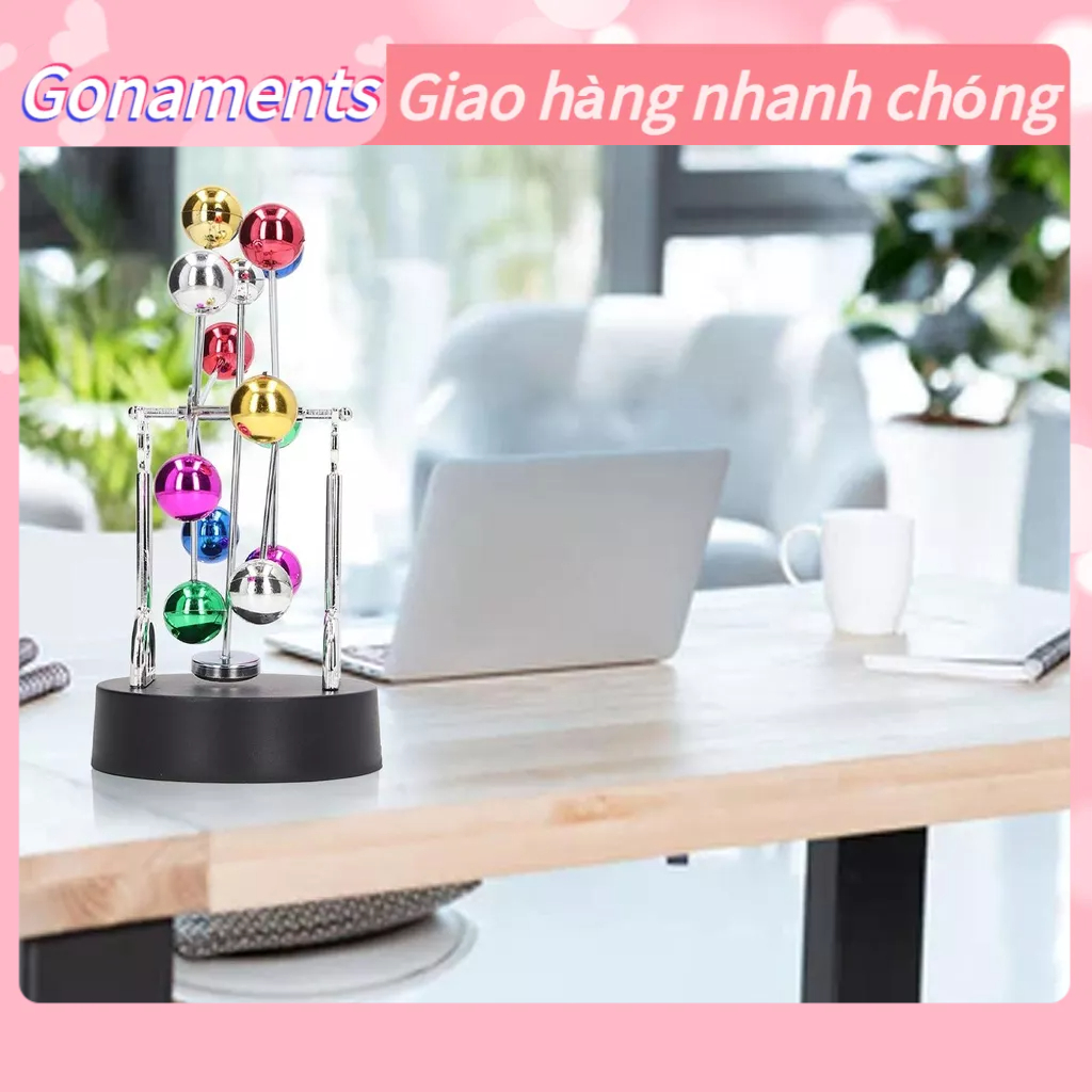 Gonaments Máy Chuyển Động Vĩnh Cửu Pin USB Dual Sử Dụng Đu Quay Cân Bằng Đồ Chơi Để Bàn Trang Trí