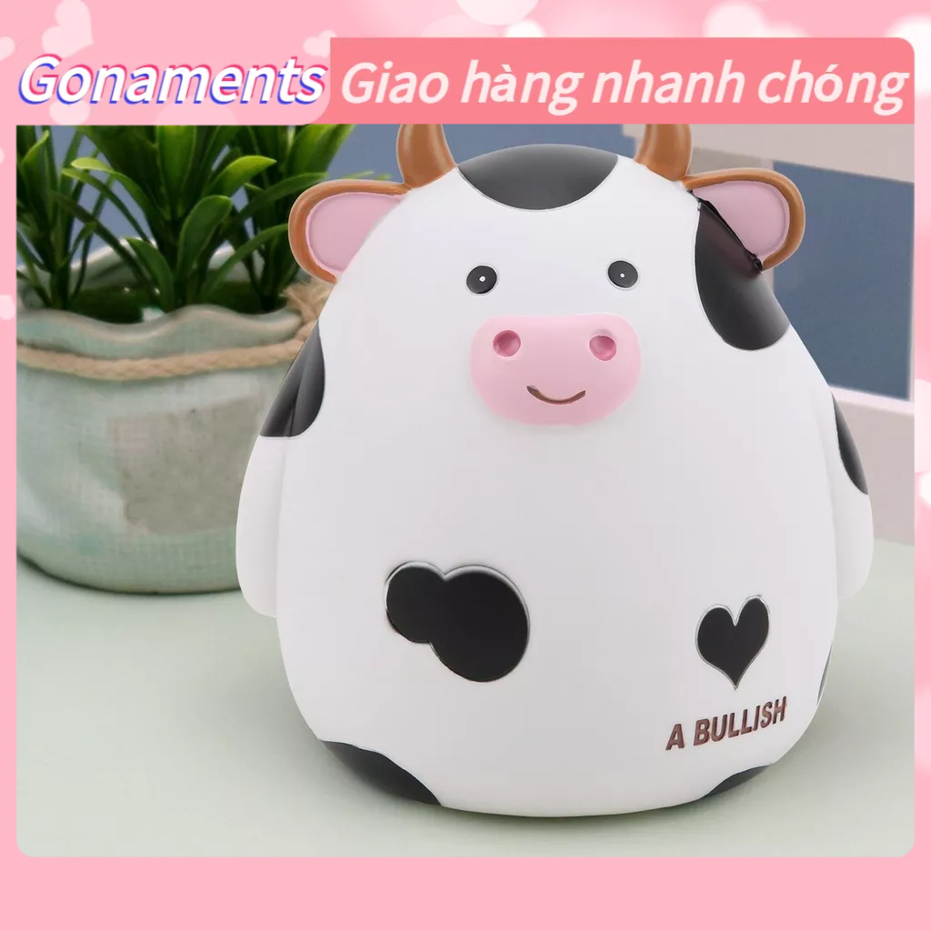 Ống heo tiết kiệm tiền hình bò sữa xinh xắn Gonaments O.