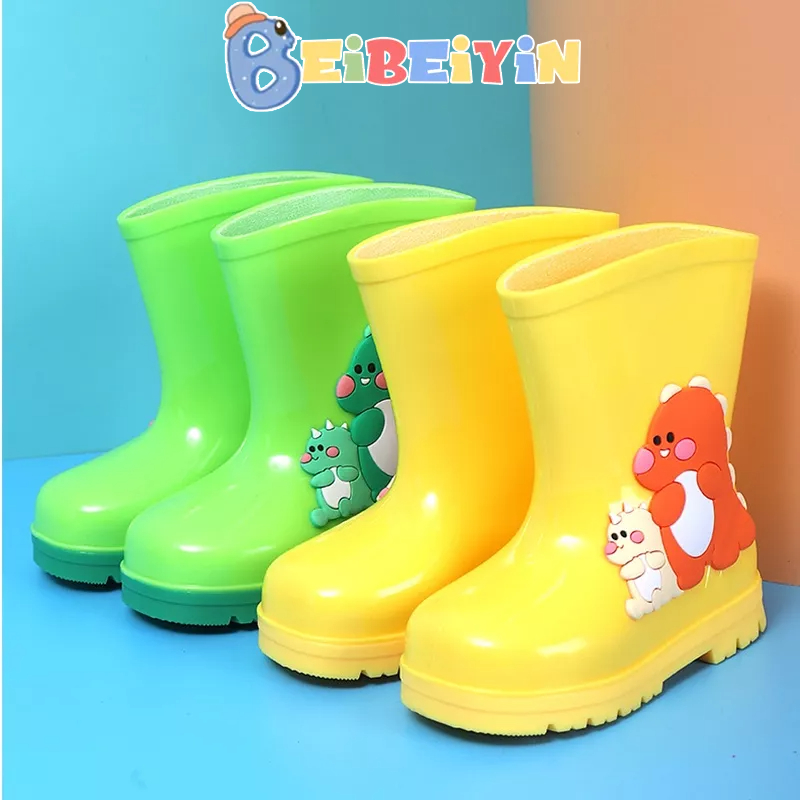 Ủng đi mưa BEIBEIYIN chống thấm nước chống trượt dành cho bé tiểu học