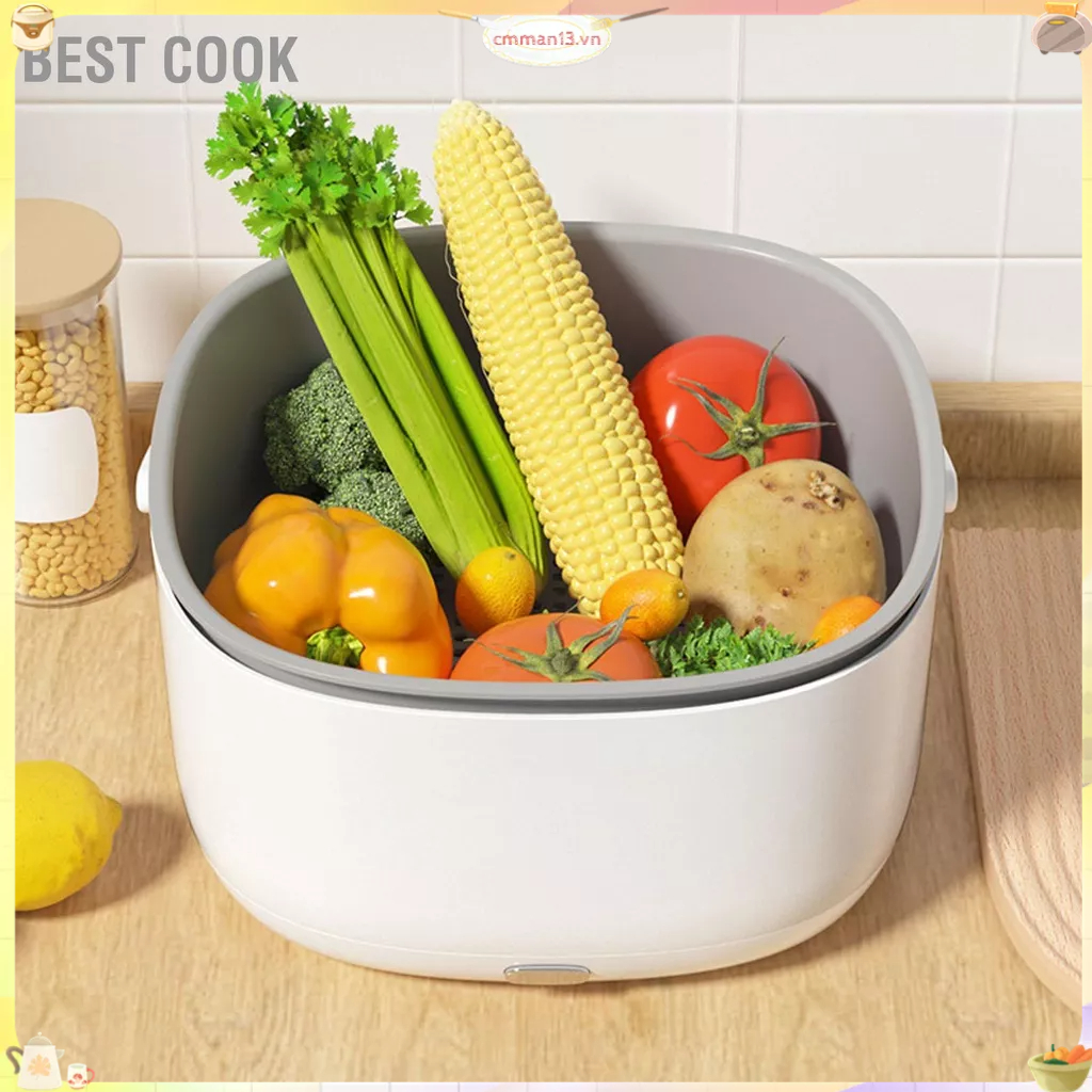 Best cook Máy rửa rau quả siêu âm Làm sạch 360 độ Thiết bị làm dùng trong gia đình