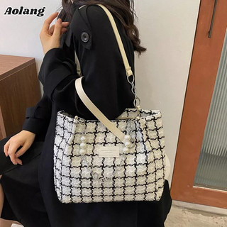 Aolang Túi tote Đeo Vai Cỡ Lớn Thiết Kế Đơn Giản Thời Trang Mùa Thu Cho Nữ
