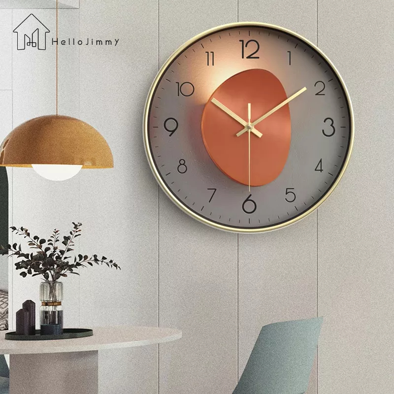 Hellojimmy Đồng Hồ Treo Tường Kiểu Dáng Đơn Giản Sang Trọng, Kích Thước 20CM