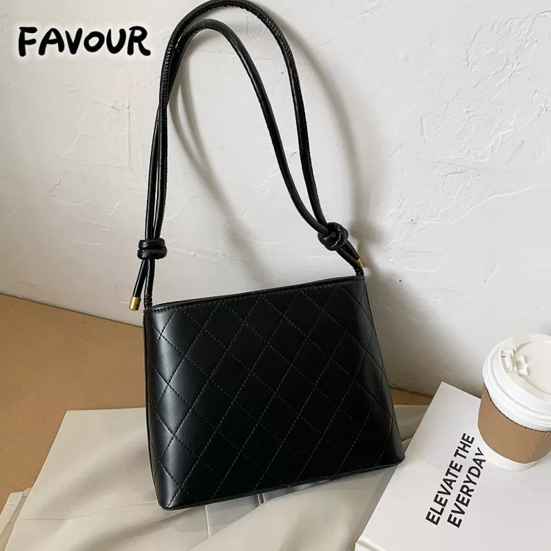 Túi Xách Đeo Vai Họa Tiết Hình Thoi Phong Cách Thời Trang Hàn Quốc Dành Cho Nữ