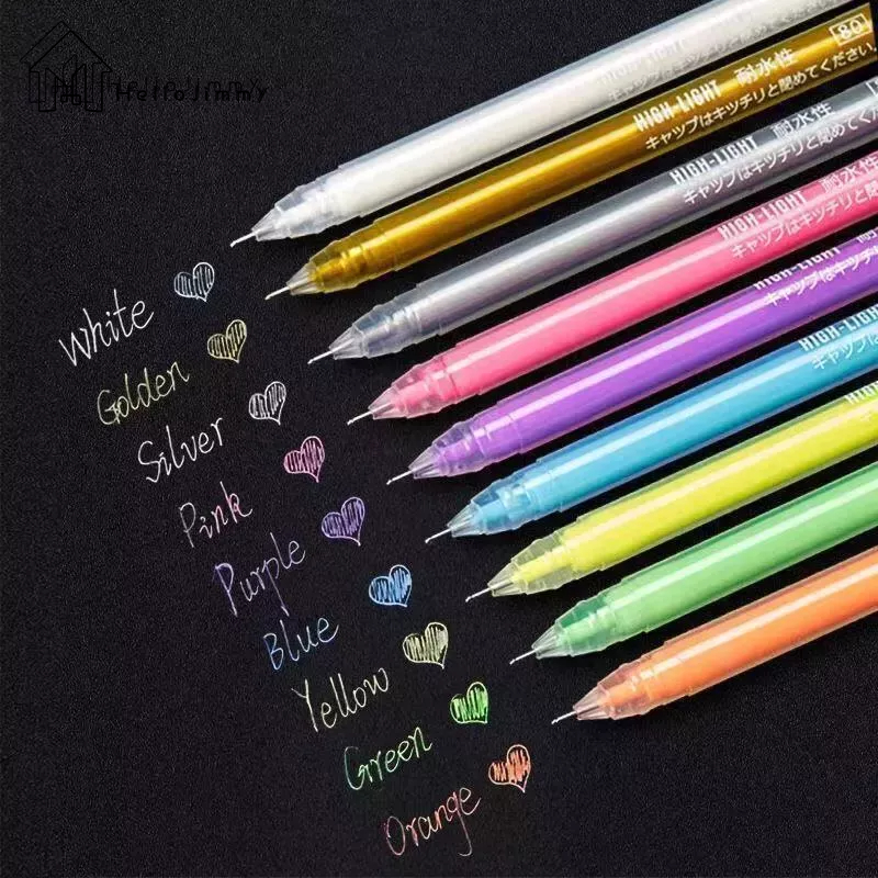 Hellojimmy Bút Mực gel Dạ Quang Cỡ Lớn Siêu Sáng Tạo DIY