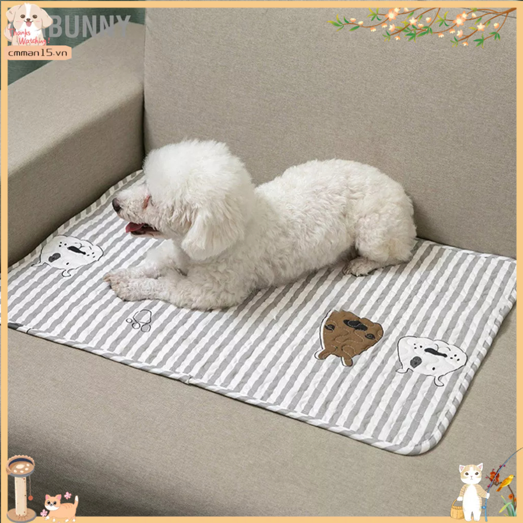 Phổ biến Thảm Ngủ Cho Thú Cưng Thoáng Khí Chống Trơn Trượt Mềm Mại Họa Tiết Dễ Thương Chó Mèo Tấm Lót Giường Crate