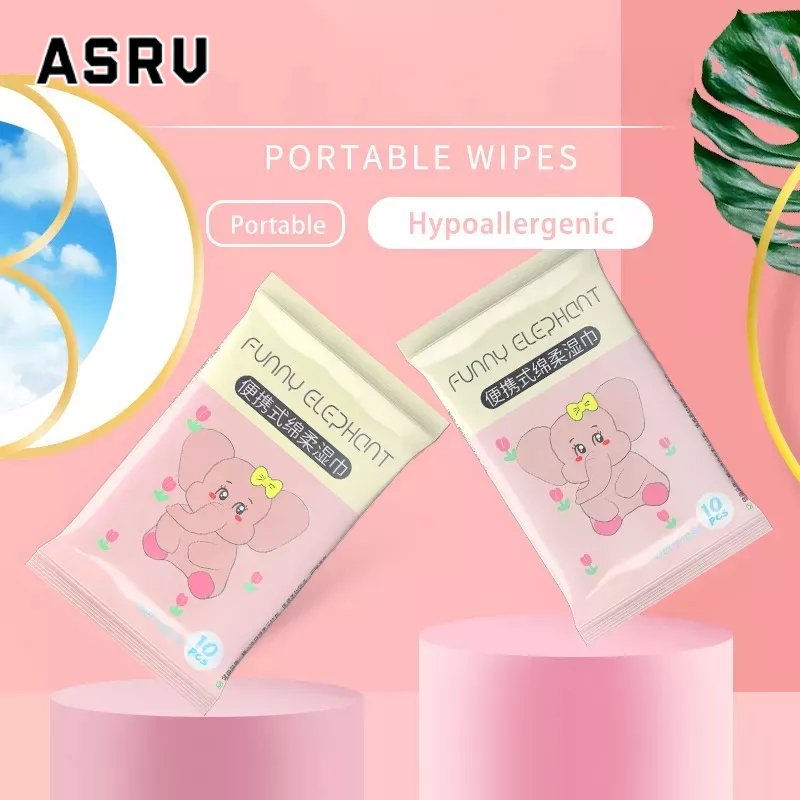 ASRV Khăn Lau Tay Và Miệng Độc Lập Cỡ Nhỏ Đặc Biệt Cho Bé