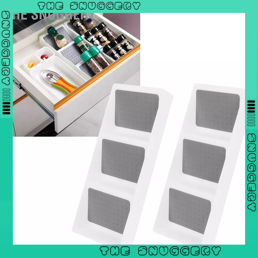 The Snuggery 2 Chiếc Ngăn Kéo Tổ Chức 3 Tầng Giá Đựng Chai Thuốc Gia Vị Khay Cho Tủ Bếp