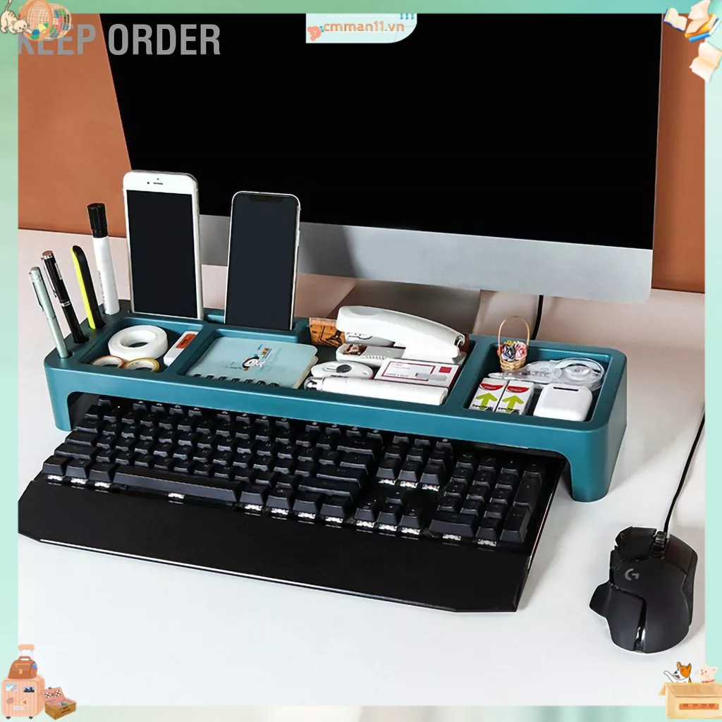 Keep order Đa Chức Năng Kệ Để Đồ Lưới Tổ Lặt Vặt Giá Bàn Phím Máy Tính Công Cụ Tiết Kiệm Không Gian