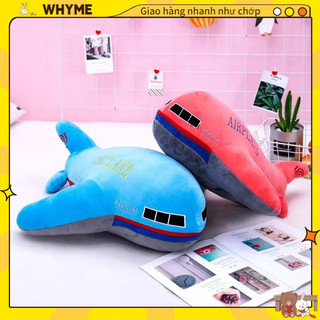 Gối ôm máy bay gấu bông máy bay đồ chơi thú nhồi bông máy bay mềm mại dễ thương cho bé whyme