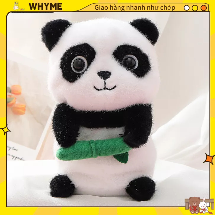 Thú nhồi bông sang trọng Gấu bông gấu trúc biết nói Robot ghi âm tương tác của bé WHYME
