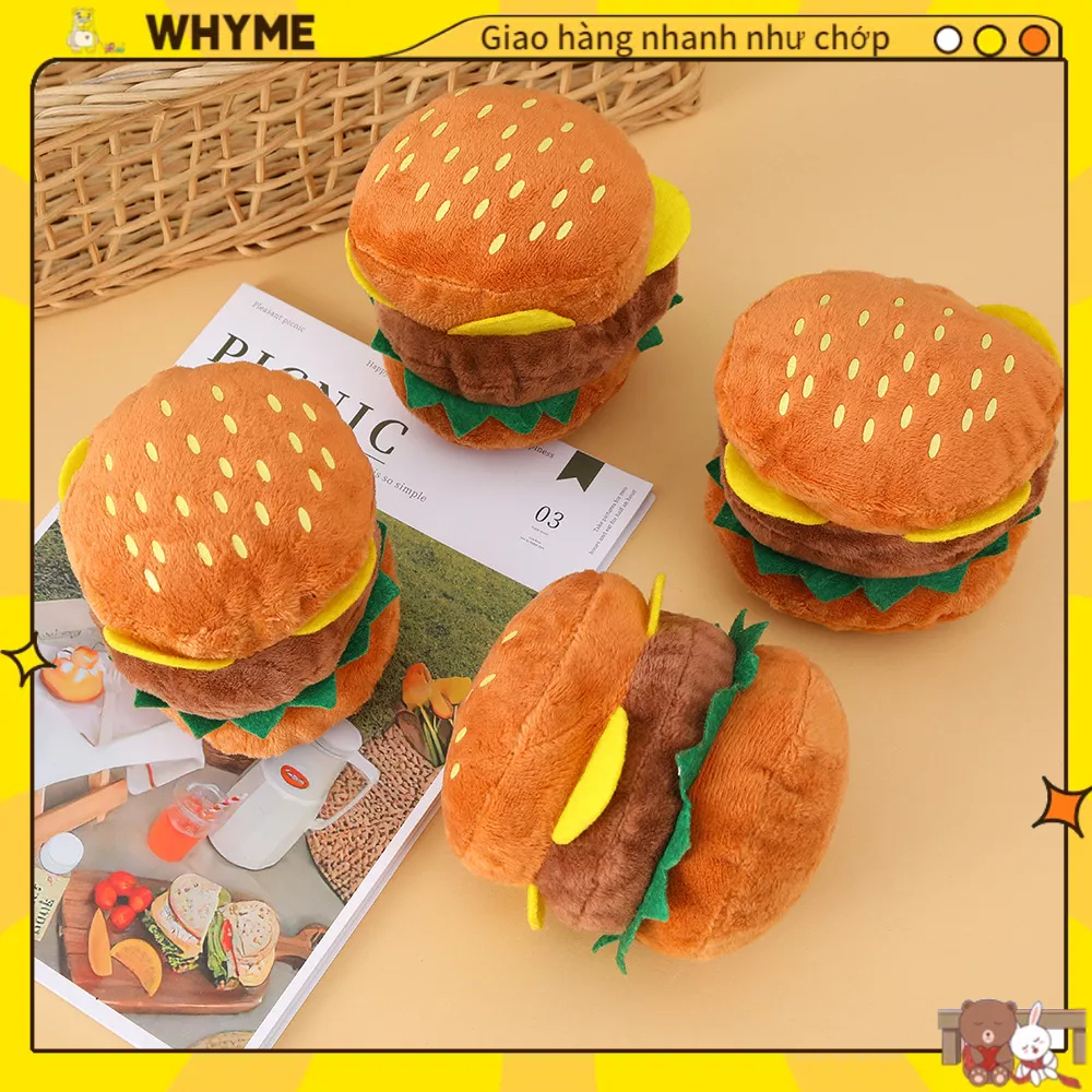 Gối Tựa Lưng ，Đệm lót ngồi Hình Bánh Hamburger Siêu Mềm Cho Trẻ Em WHYME