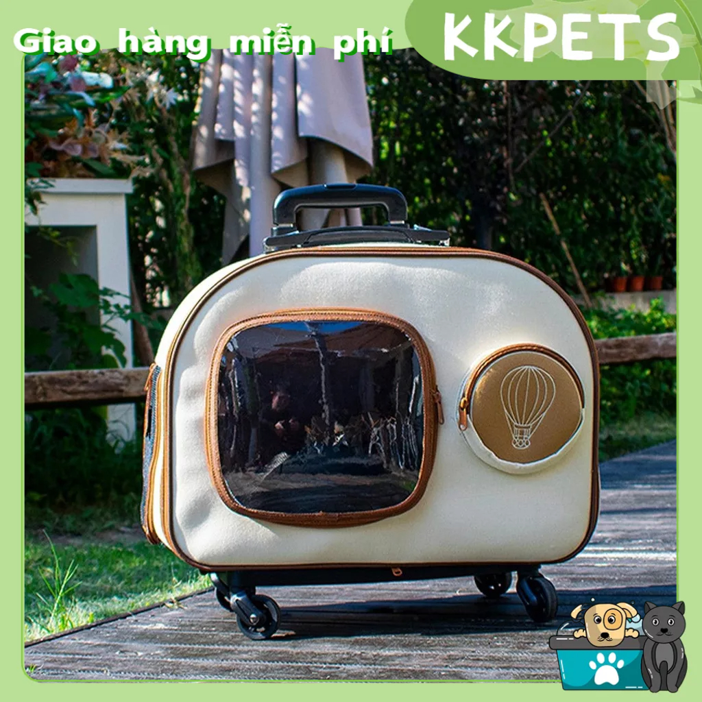 KKPETS Ba lô Cat Carrier Công suất lớn Thông gió Cửa sổ trong suốt Túi du lịch cho Du Ngoài trời