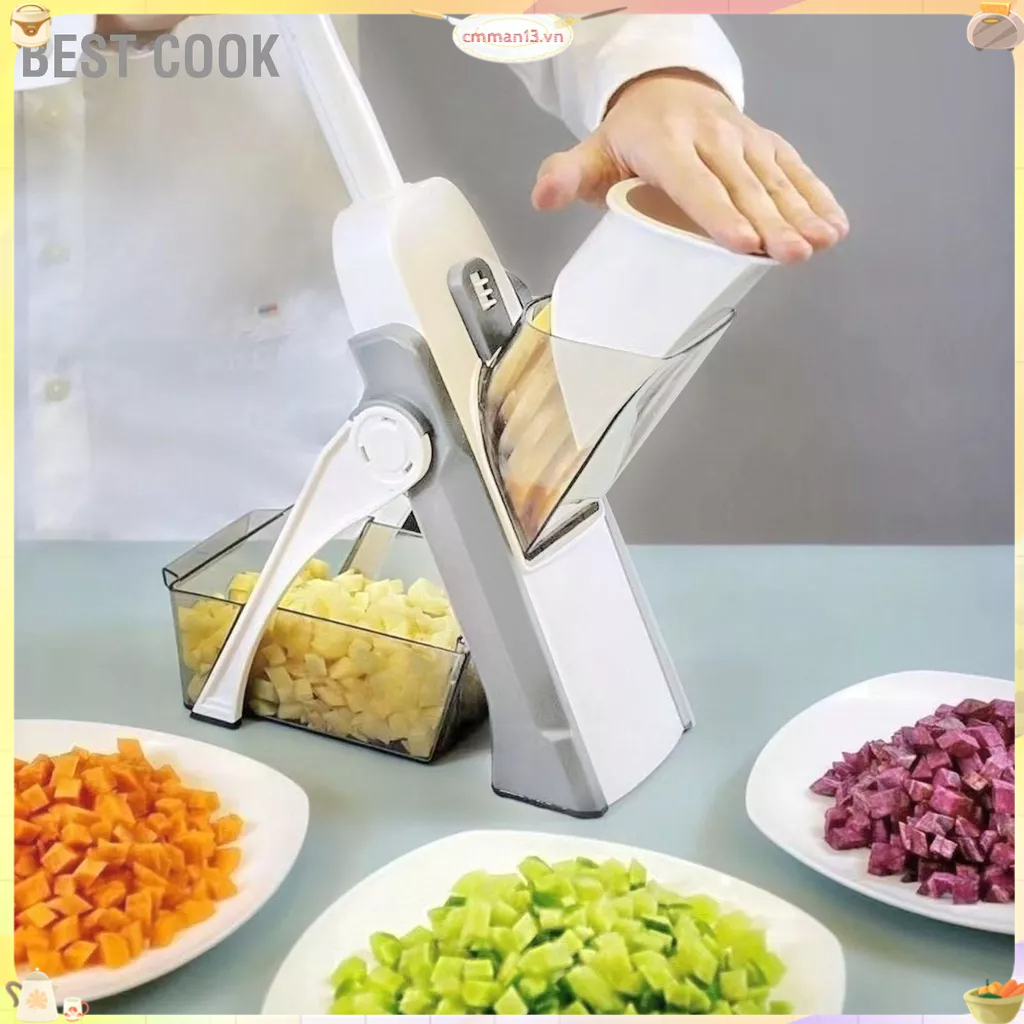 Best cook Máy cắt rau củ trái cây nhỏ gọn có thể giặt được thực phẩm thẳng đứng di động cho nhà hàng gia đình