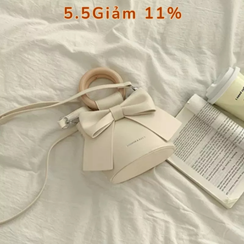 ❤ TÚI XÁCH ĐEO CHÉO, QUAI XÁCH ĐI CHƠI DỰ TIỆC BALO MINI CHẤT DA PU THỜI TRANG NỮ KÈM NƠ VÀ VÍ DA