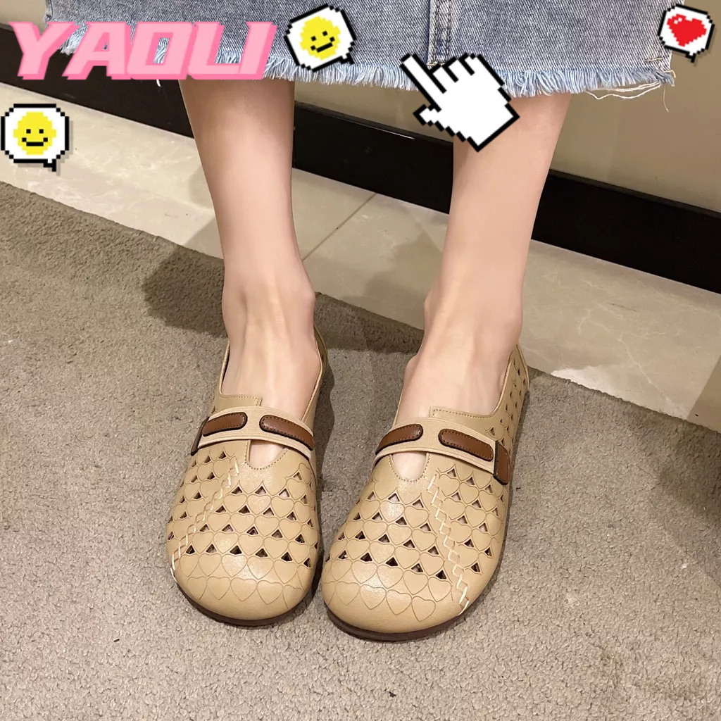 Giày lười YAOLI da handmade phong cách retro thời trang xinh xắn dành cho nữ