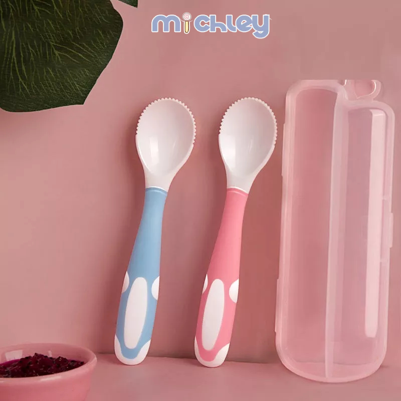 Muỗng Ăn Trái Cây / Bùn Bằng silicone Cho Bé