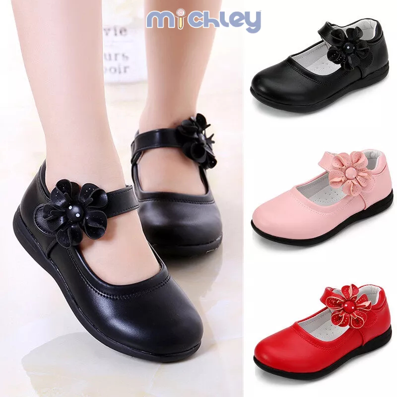 Mới Trẻ Em Giày Phẳng Da Đế Mềm Thời Trang Công Chúa Sinh Viên Hiệu Suất Giày