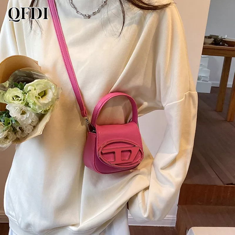 QFDI Túi Đeo Chéo Hình Vuông Nhỏ Thiết Kế Tối Giản Thời Trang Cho Nữ