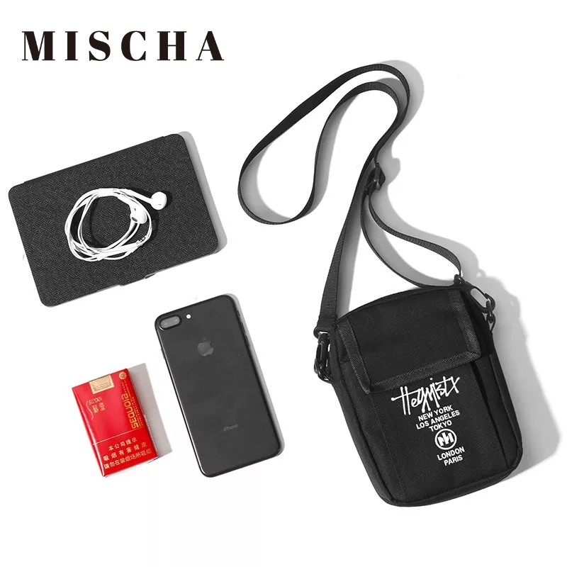 MISCHA Túi Đeo Vai Đa Năng Phong Cách Hàn Quốc Thời Trang Cho Nam Nữ