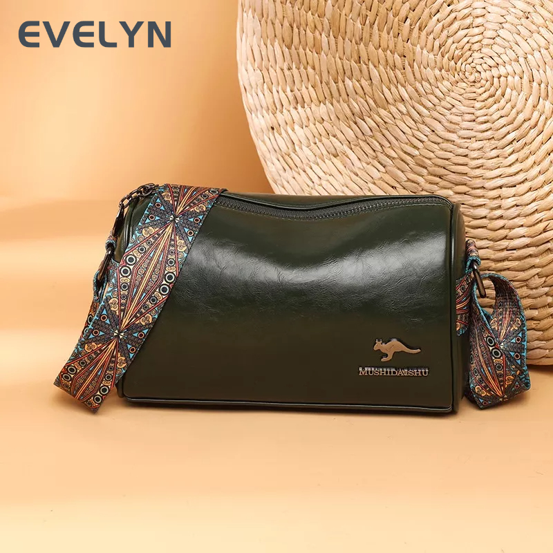 Túi Đeo Vai Da PU Mềm Cỡ Lớn Thời Trang Cho Nam