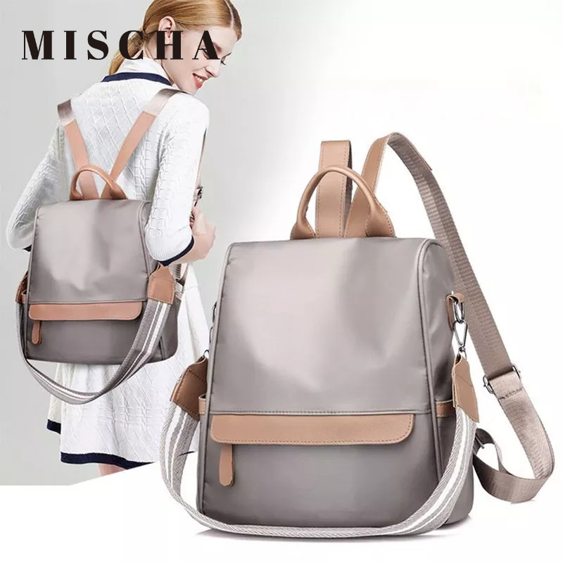 MISCHA Ba Lô Chống Trộm Chống Thấm Nước Chất Liệu Nylon Dành Cho