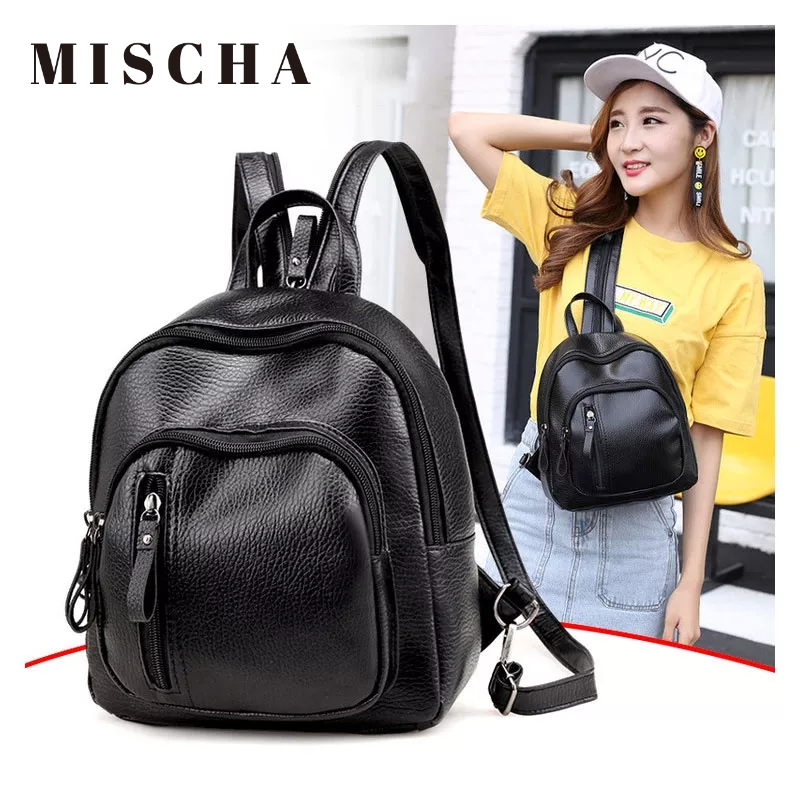 MISCHA Túi Đeo Chéo Da pu Thời Trang Hàn Quốc Đơn Giản Dành Cho Nữ