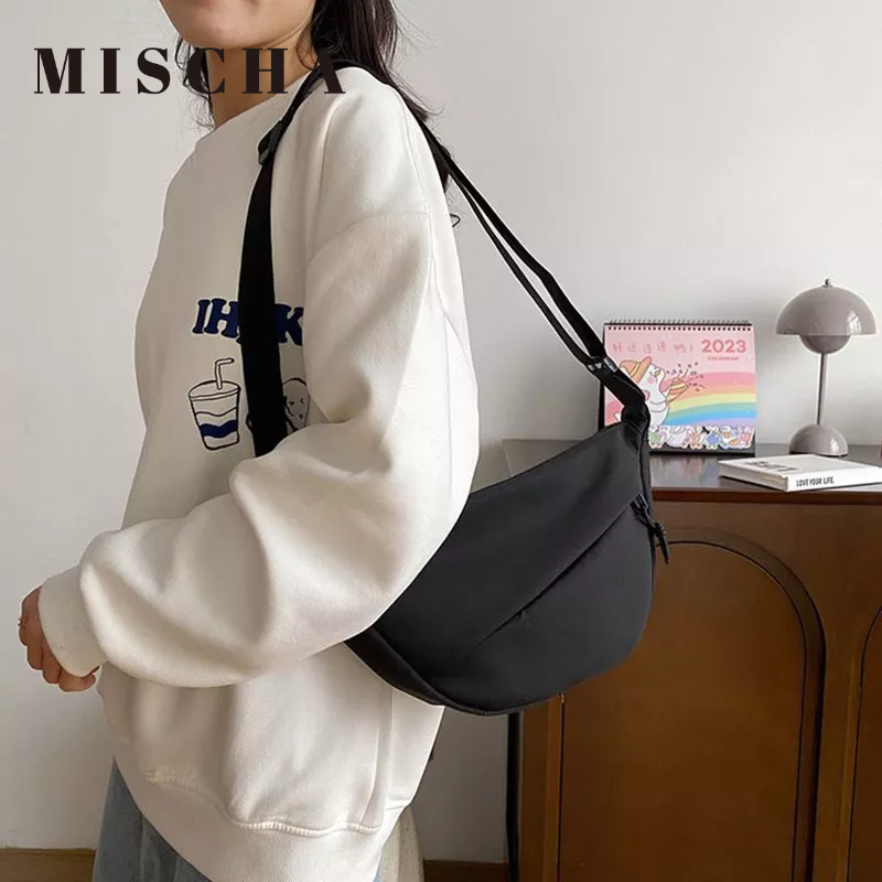 MISCHA Túi Đeo Chéo Thiết Kế Đơn Giản Thời Trang Theo Phong Cách Phương Tây Cho Nữ